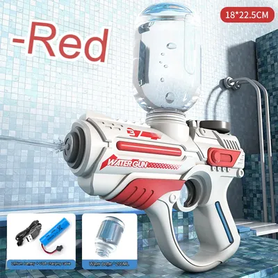 2024 New Electric Automatic Water Gun Children High-pressure Outdoor Beach Large-capacity Swimming Pool Summer Toy for Children