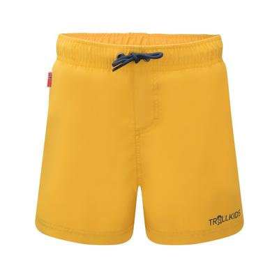 Trollkids - Kid's Balestrand Shorts - Badehose Gr 128 gelb/orange Image