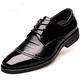 jonam Men's Shoes Business Men Leather Brown Shoes Oxford Shoes Men's Shoes Flat Shoes Pointed Toe Dress Shoes (Size : 8.5 UK)