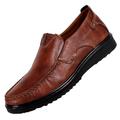 Slippers & Moccasins for Men Business Shoes Leather Shoes PU Leather Low Shoes Comfortable Loafers Flat Slip On Business Shoes Casual Shoes Men Men Shoes Boat Shoes Hiking Shoes Work Shoes, brown, 6