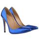 jonam High Heels Women's high-Heeled Shoes Sexy Pointy Sweet Colorful Snake Shaped Thin high-Heeled Shoes Women's Nude Shoes high-Heeled Shoes (Color : Blue, Size : 6)