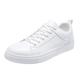 Trainers Men's Lace-Up Shoes Low Top Canvas Shoes Flat Casual Shoes Lightweight Fabric Shoes Canvas Shoes Comfortable Shoes Lace-Up Low Shoes Non-Slip Hiking Shoes Trainers Running Shoes, White, 8.5