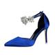 jonam High Heels Women Heels High Heels Women Pumps Womens Shoes Heels Ladies Shoes Woman Heels Wedding Party Shoes Crystal (Color : Blue, Size : 6)
