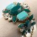 J. Crew Jewelry | J. Crew Green Jeweled Gold Bracelet | Color: Gold/Green | Size: Os