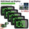 5-1 pz HUD Head-up Display Dual chip Gps tachimetro per auto HD Display LCD tachimetro Gps digitale