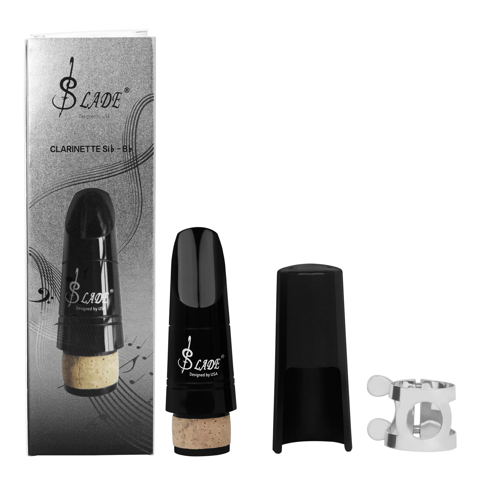 Slade Klarinette Mundstück abs Bakelit schwarz hochwertige Klarinette Pfeife Spitze Blasdüse Holz blasinstrument Zubehör Image