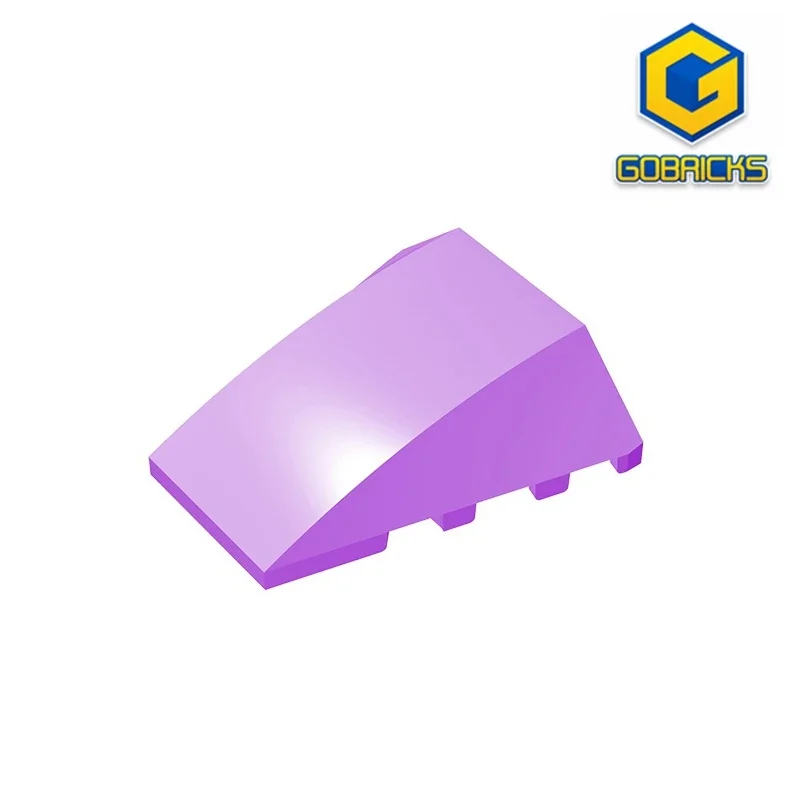 Gobricks GDS-730 Ziegel 4x4 w. Bogen/Winkel-4x4 Keil ziegel kompatibel mit Lego 47753 Kinder DIY pädagogische Bausteine Image