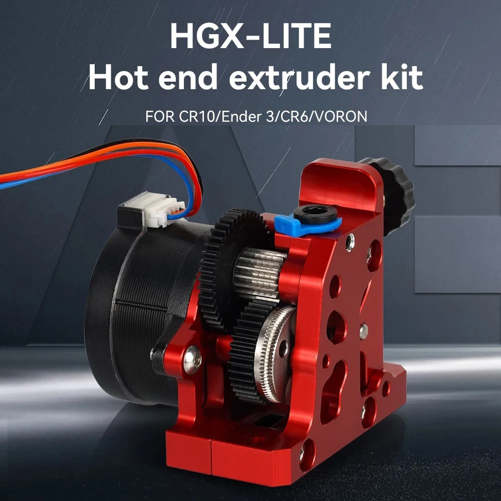 Für CR10 CR 10S Ender3 V2 VORON HGX LITE Extruder Dual Gear Extruder Hartstahl Untersetzungsgetriebe High Speed Motor 3D Drucker Teile Image