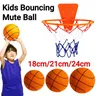 18/21/24CM Silent Basketball Squeezable muto che rimbalza basket Indoor Silent Ball Foam Basketball