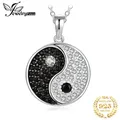 JewelryPalace Tai Chi Yin Yang 925 pendentif en argent Sterling pour femmes collier en spinelle