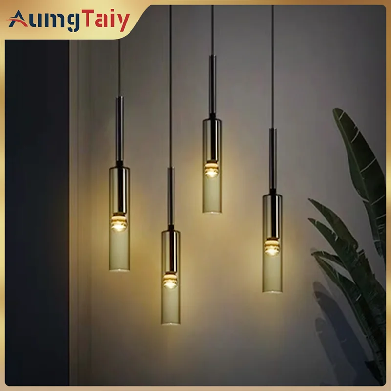 Lampada a Sospensione LED Moderna Minimalista Stile Nordico - Lampada da Soffitto a Forma di Bottiglia di Vino per Camera da Letto, Soggiorno, Caffetteria, Illuminazione Interna lampadario soffitto