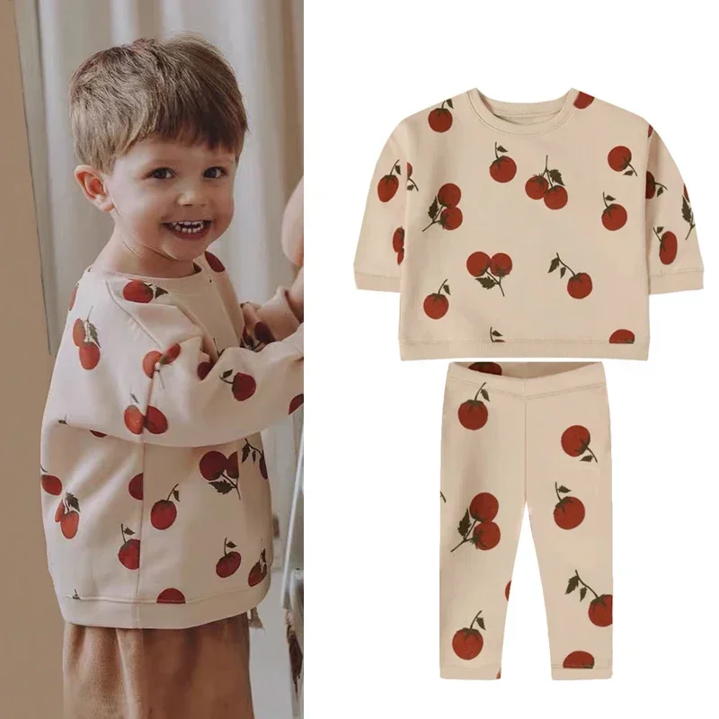 Baby Jungen Kleidung Sets Frühling Kleinkind Mädchen Casual Tops Pullover + Hosen Kinder Outfits Image