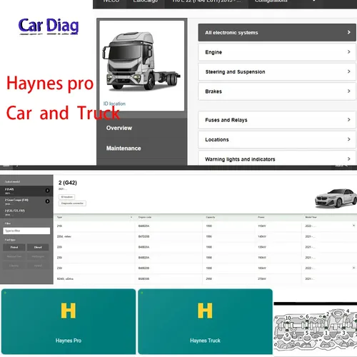 2023 Online-Konto für Haynes Pro und LKW-Autore parat ur werkzeuge Auto wartungs software Alle Daten