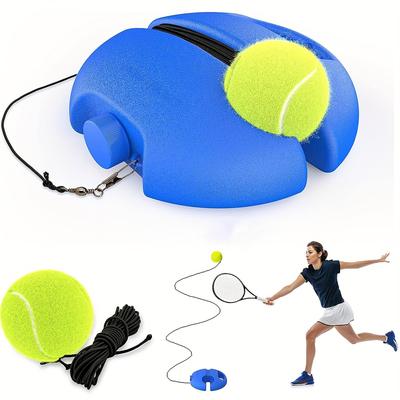 1 Set Tennis Trainer With Tennis Bounce Ball And Practice Ropes, Suitable For Indoor Outdoor Tennis Training