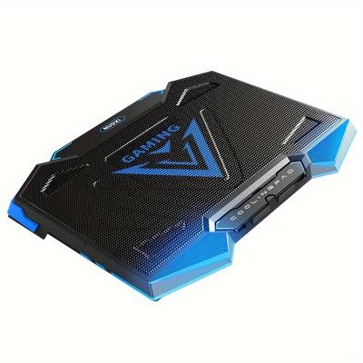 17 Inch Gaming Laptop Computer Cooler 6 Fan Led Screen 2 Usb Port Portable Cooling Pad Notebook Laptop Computer Stand 18inch
