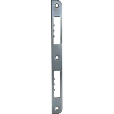 No Brand - Schließblech R10 gerade einseitig abgerundet, 210x20x3 mm, Stahl verzinkt Image