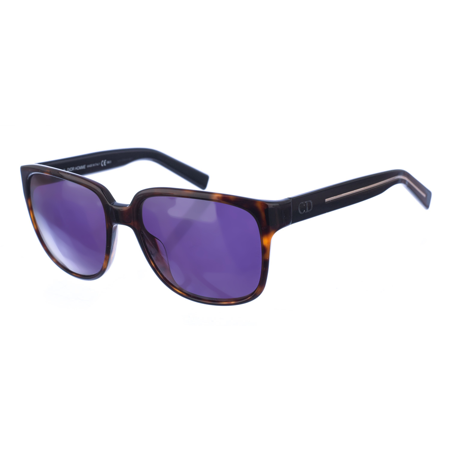 BLACKTIE146S ovale Acetat-Sonnenbrille für Herren Image