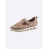 Slipper GEMINI, Damen, Gr. 39, braun (camel), Glattleder, sportlich, Schuhe