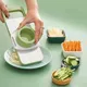 Cucina 5 in 1 in acciaio inox multifunzionale sicuro manuale affettatrice di verdure taglierina trituratori di patate aglio carota grattugia Chopper