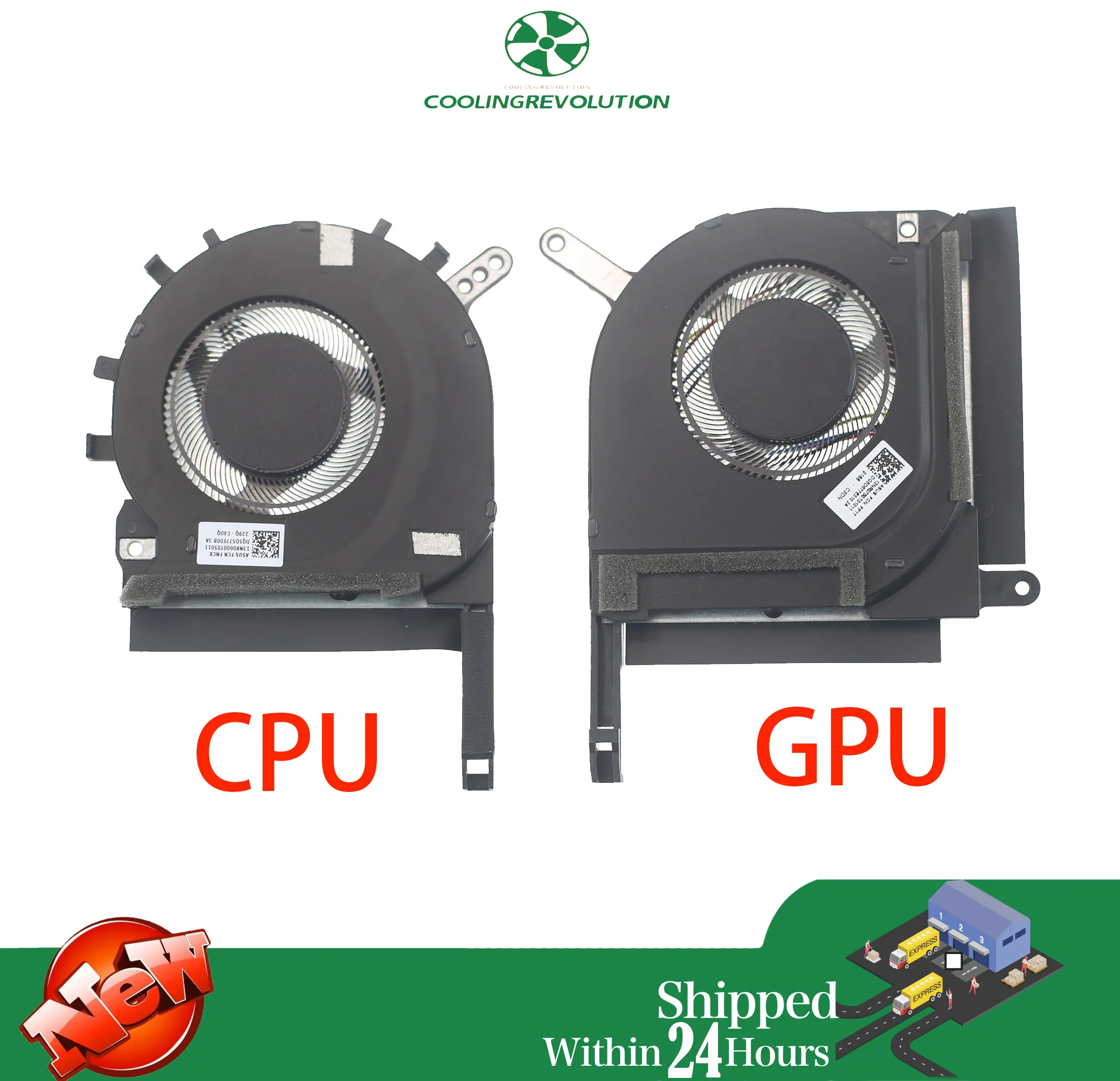 Laptop CPU GPU Lüfter Für ASUS TUF 2021 Gaming F17 FX706HE FX706HEB A17 FA706Q FA706QR 13NR0600T05011 13NR0750T02011 Image