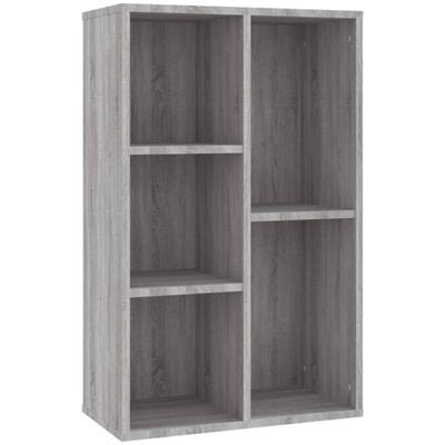 Bücherregal/Sideboard Grau Sonoma 50x25x80 cm Holzwerkstoff vidaXL