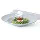 Holst Porzellan PB 27 SET 2, 2-tlg. Salat- und Pastateller Set mit Schutzcloche/Deckel glasklar