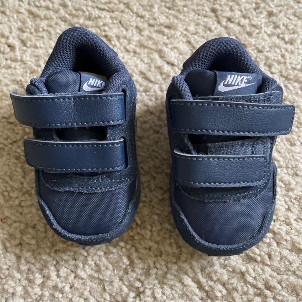 Nike Shoes | Baby Nike Shoes 2c Size Blue With Purple Colors. | Color: Blue/Purple | Size: 2bb