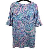 Lilly Pulitzer Dresses | Kids Lilly Pulitzer Mini Sophie Ruffle Multi Happy As A Clam Dress Sz Xl (12-14) | Color: Blue/Pink | Size: Xlg