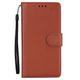 GLLDS Wallet Case for iPhone 13/13 Pro/13 Pro Max, PU Leather Flip Phone Case with Card Slot, Stand Holder, Magnetic Closure Wrist Strap TPU Protective Phone Cases,Brown,13 6.1"