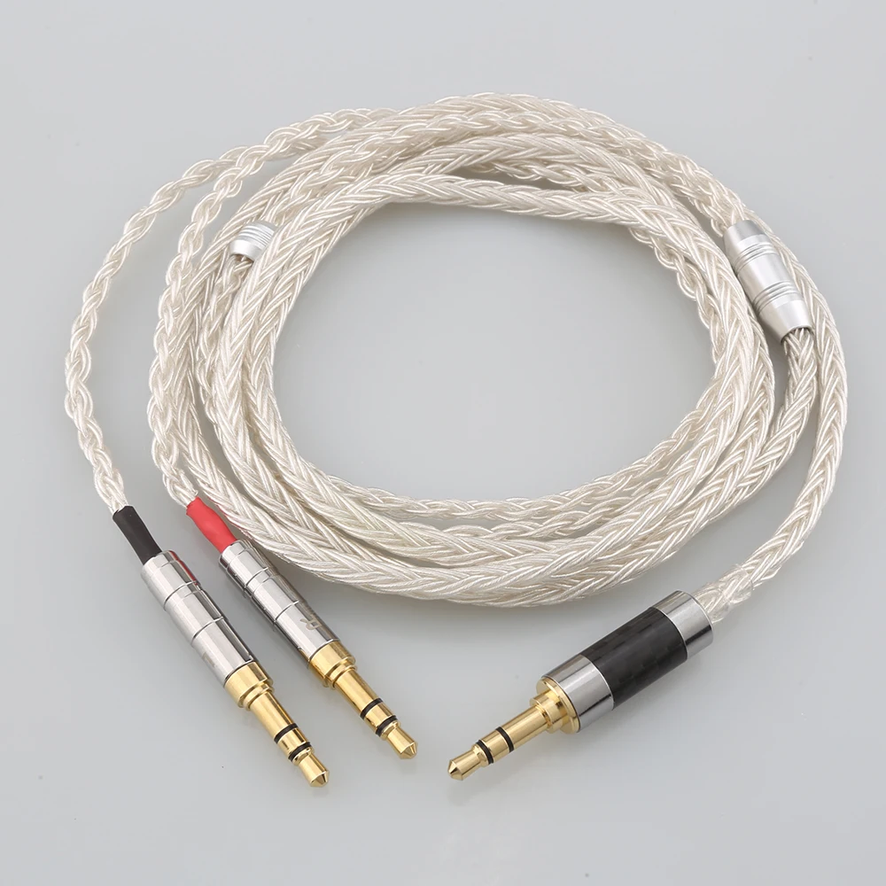 2.5/3.5/4,4mm xlr symmetrisches 16-adriges versilbertes Kopfhörer kabel für hifiman sundara ananda he1000se he6se he400i he400se arya Image