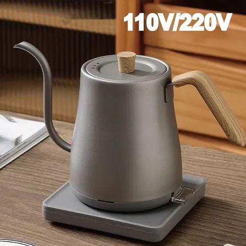 110v/220v elektrischer Wasserkocher Hand gebrüht Kaffeekanne schlanker Mund Topf Schwanenhals Krug