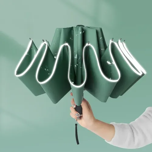Wind dichter umgekehrter faltbarer automatischer Regenschirm für Männer Frauen 10 Rippen