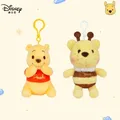 Porte-clés en peluche Winnie l'ourson pour enfants dessin animé Disney Kawaii beurre jouets