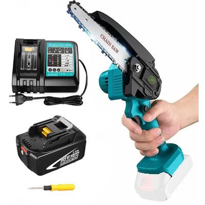 Akku-Kettensäge, 6-Zoll Akku-elektrische Mini-Kettensäge, leistungsstarke Holzkostensäge mit 5,5A Image