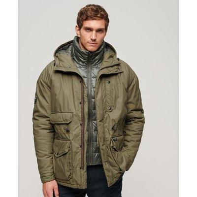 Hooded Cotton Lined Deck Jacket