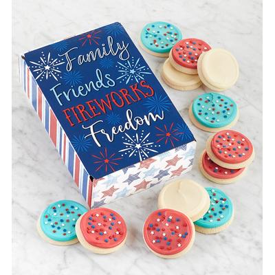Patriotic Buttercream Frosted Cookie Gift Box by Cheryl's Cookies