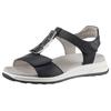 Sandalette ARA "OSAKA-S", Damen, Gr. 39, blau (dunkelblau), Glattleder, unifarben, sportlich, Schuhe, Sommerschuh, Sandale, Keilabsatz, in Komfortweite H (sehr weit)