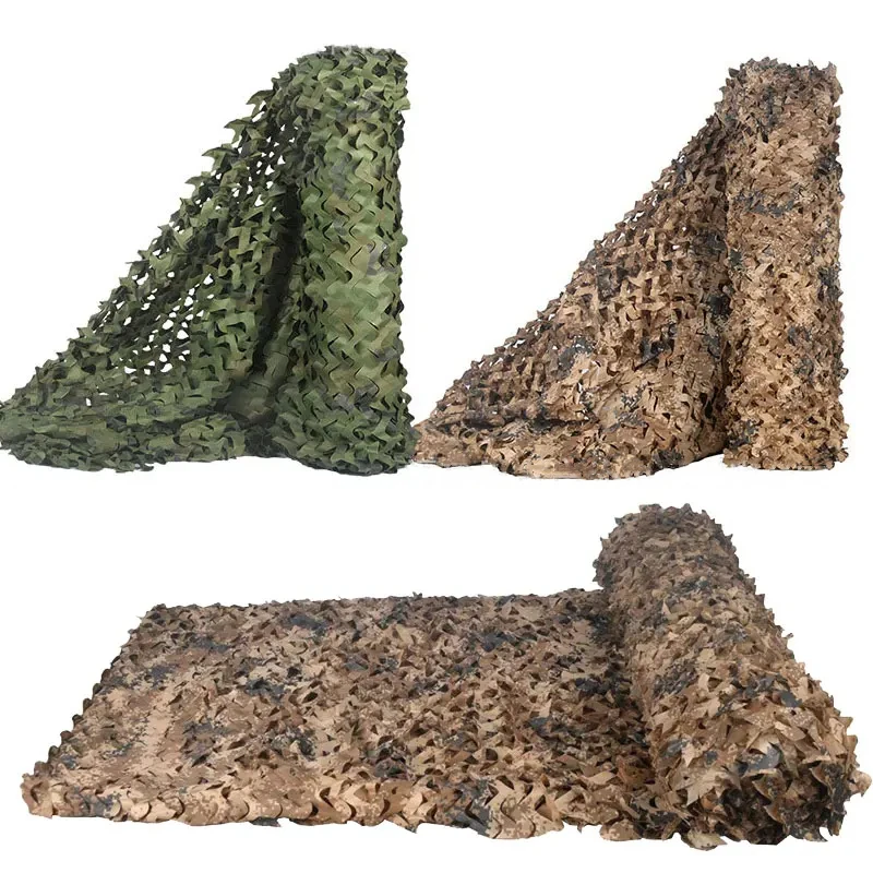 Camouflage Netting Outdoor Camping Sonnenschirm Mesh Camo Net für Jagd Schießen Auto Abdeckungen Militär Party Sun Shelter Pavillon net Image