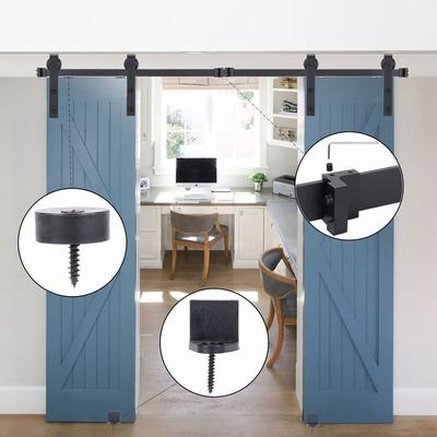 Axhup - Zubehör für Schiebetüren aus Stahl, Hardware Riemenscheiben Set, Industrie Bausatz für Image