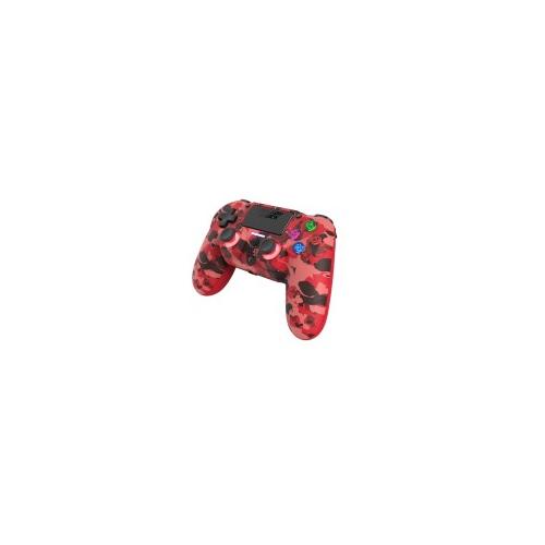 Dragonshock Mizar Camouflage, Rot Bluetooth Gamepad Analog / Digital PlayStation 4