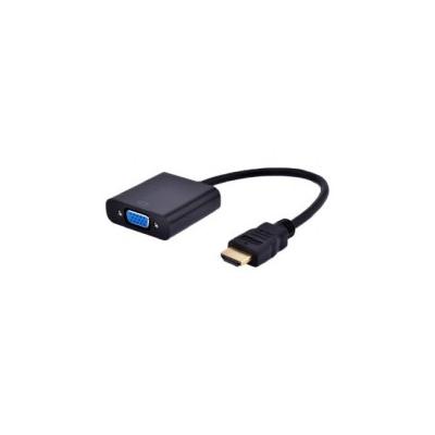 Gembird A-HDMI-VGA-03 Videokabel-Adapter 0.15 m HDMI Typ A (Standard) VGA (D-Sub) Schwarz
