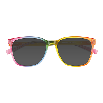 Unisex s square Rainbow Plastic Prescription sunglasses - Eyebuydirect s Shine Bright