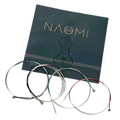 1 Set 4/4 3/4 1/2 1/4 1/8 Replacement Nickel String Naomi Violin String Replacement G D a & E