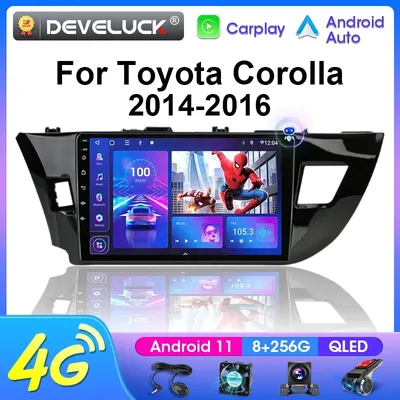 2Din Android 12 Car Radio Multimedia Video Player For Toyota Corolla Ralink 2013-2016 Navigation GPS