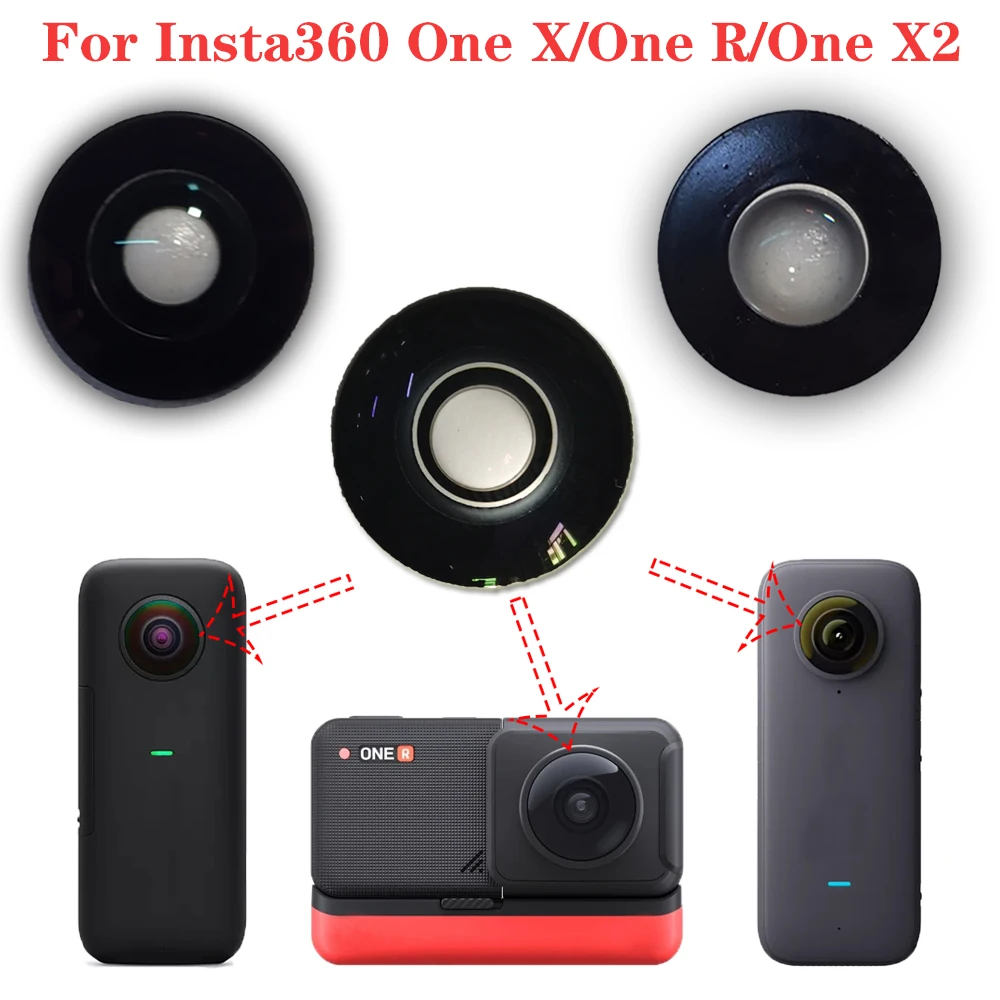 For Insta360 Replacement Front Glass Lens Camera for Insta360 One X One R One RS One RS Twin Edition One X2 Camera Lens Glass