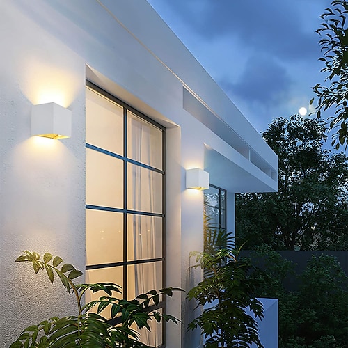 Draussen Augenschutz LED Wandleuchten im Freien Schlafzimmer Draußen Aluminium Wandleuchte IP65 85-265V 5-6 W Image