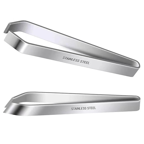 Fischgrätenpinzette aus Edelstahl für die Küche, Zangen-Clip-Puller-Entferner, Fischgrätenzupfklemme, Küchenzubehör Image