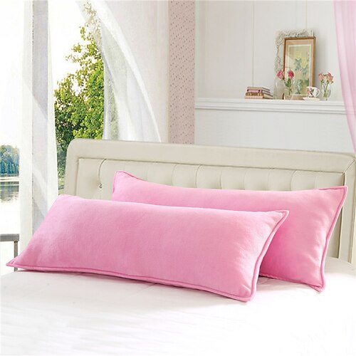 Einfarbiger dekorativer Überwurf-Körperkissenbezug, 1 Stück, weicher, quadratischer Kissenbezug für Schlafzimmer, Wohnzimmer, Sofa, Couch, Stuhl Image