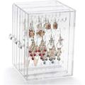 Support de Boucle d'oreille Acrylique Boucle d'oreille en Présentoir Rangement Boucles Doreilles