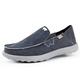 Kickback Couch 2.0 - Mens Shoes - Color Dark Navy - Lightweight Slip On Canvas Shoes Men - Loafers for Men - All Day Comfort - Slip On or Slide in Mens Casual Shoes - Size UK 7